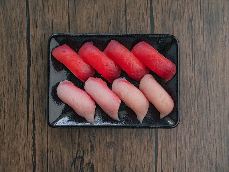 Ahi + Hamachi, sets at Domo Cafe
