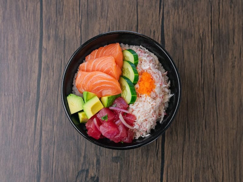 Cali Salmon, poke at Domo Cafe