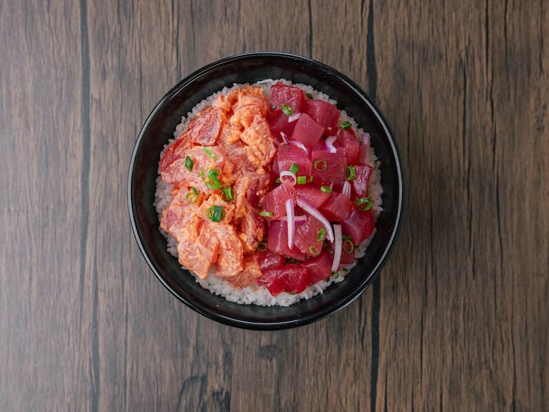 Mixed (Ahi or Salmon), poke at Domo Cafe