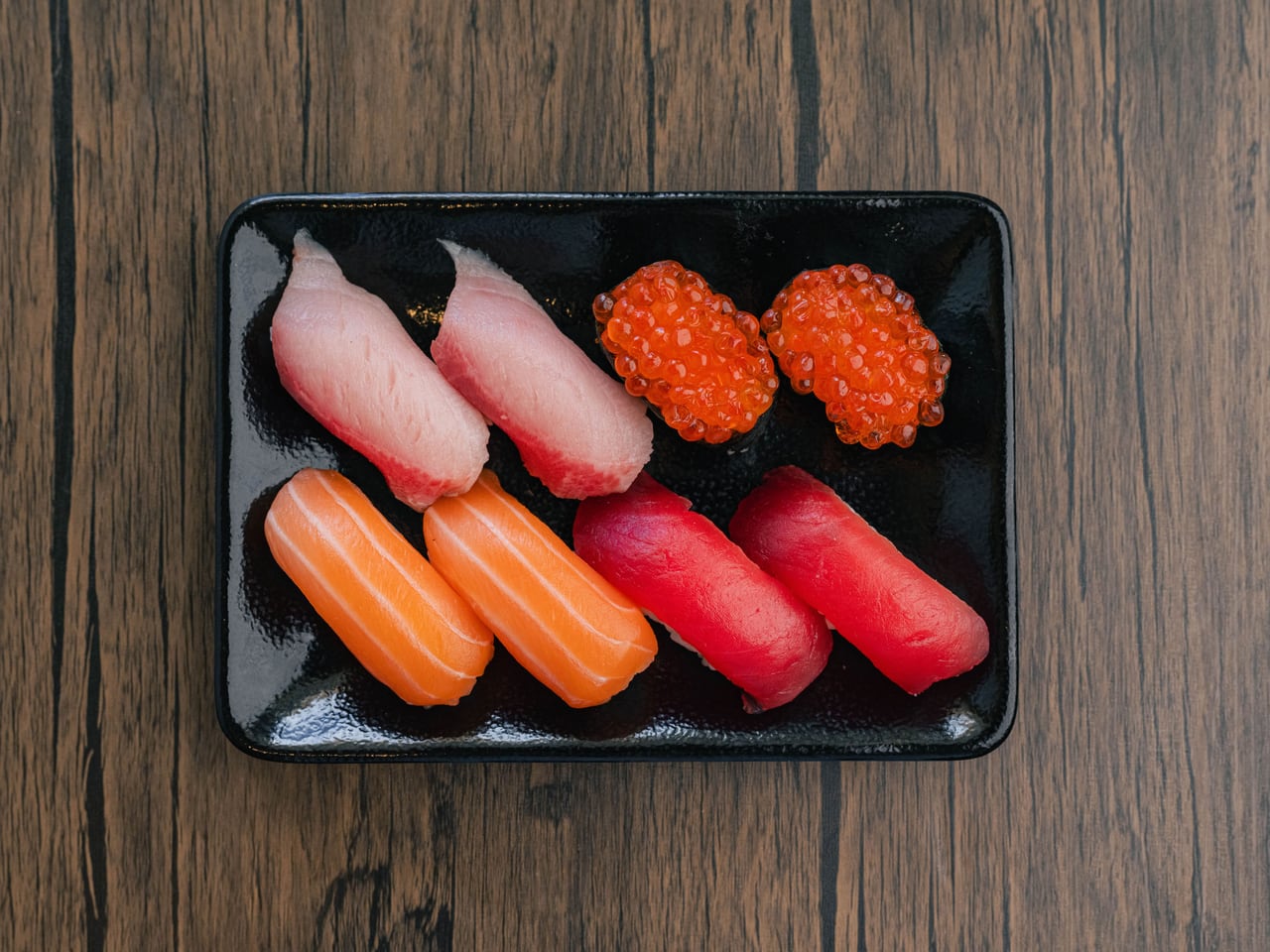 Salmon + Ahi + Hamachi + Ikura, sets at Domo Cafe