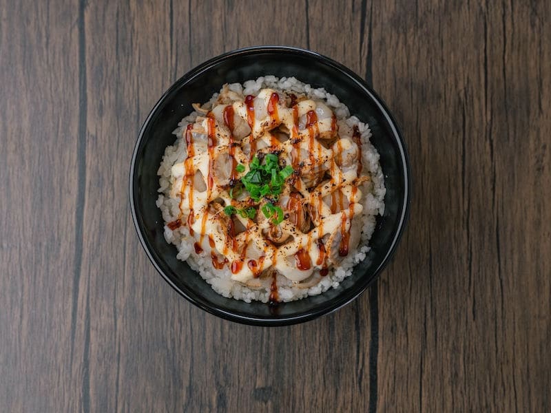 Seared Scallop, poke at Domo Cafe