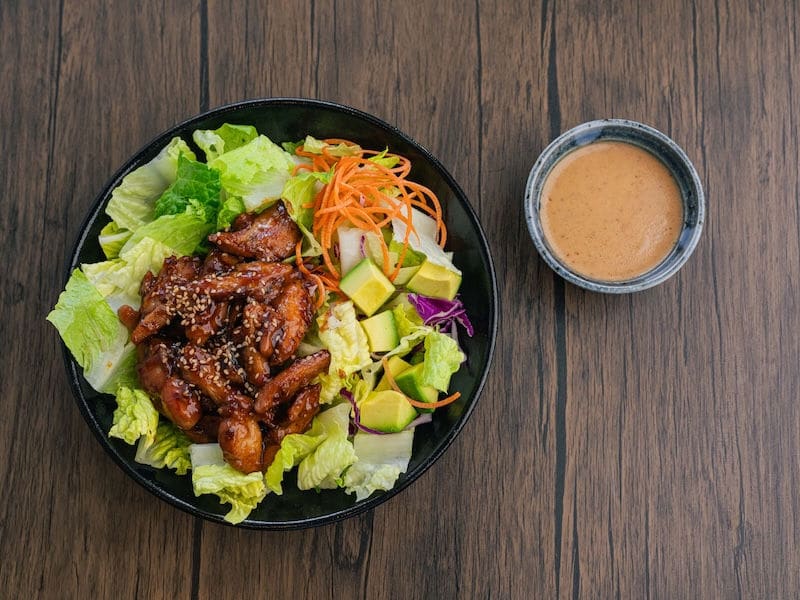 Teri Chicken, domo salad at Domo Cafe