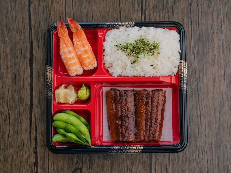 Unagi + 2 Pcs Ebi, bento at Domo Cafe